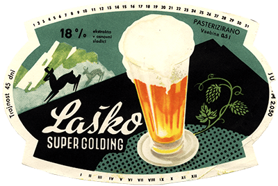 LAŠKO SUPER GOLDING, from 1958 to 1966, lager.