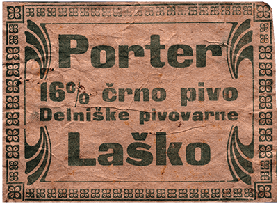 DARK PORTER BEER, from 1905 to 1919.